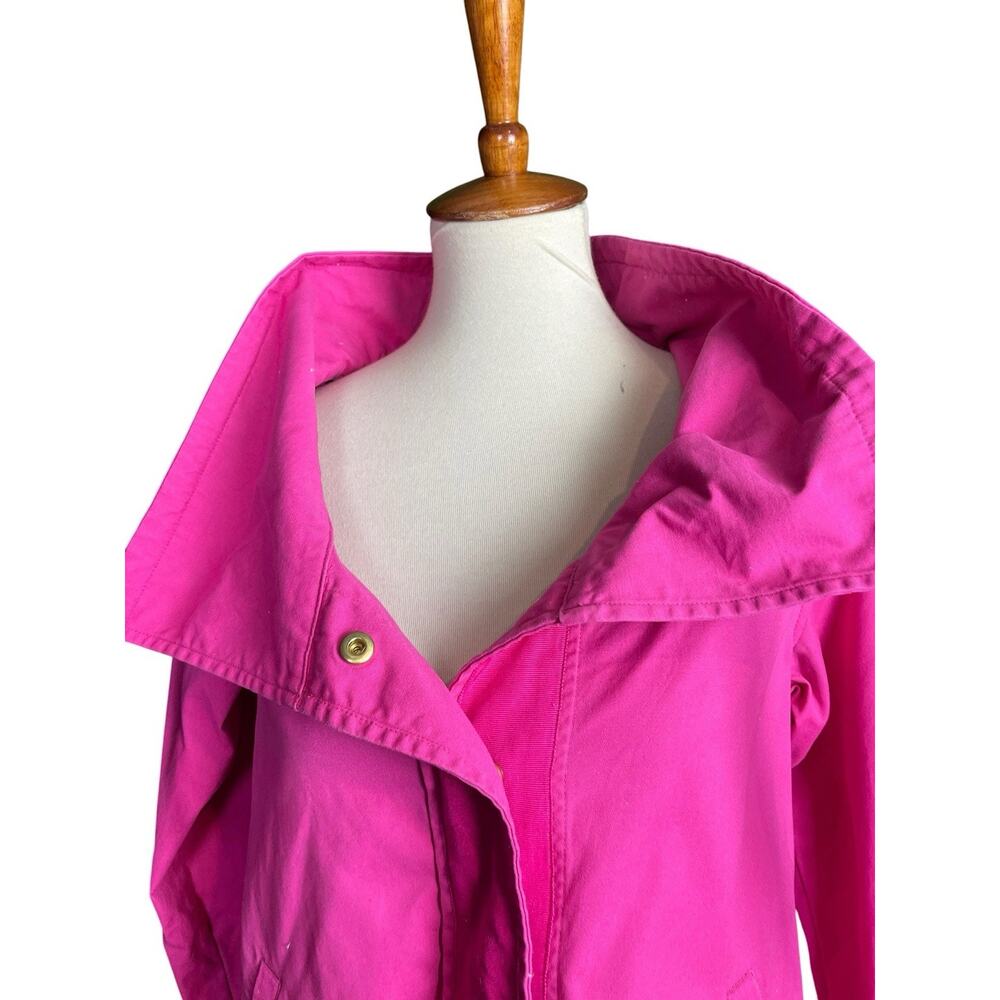 Crown And Ivy Jacket Womens XS Pink Woven Back Zipper Outdoor Cargo Full Zip - Picture 4 of 14